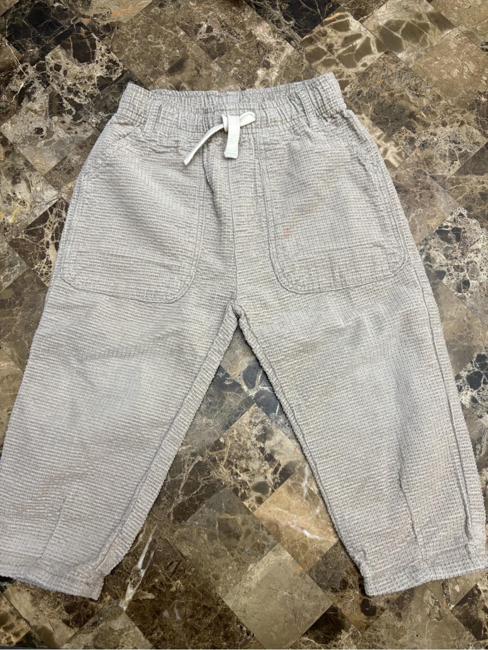Zara Toddler Textured Drawstring Joggers 4-5 years